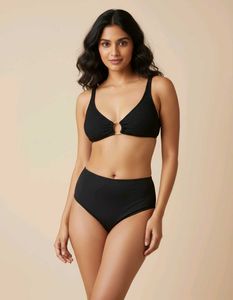 Black Halter Bikini Top