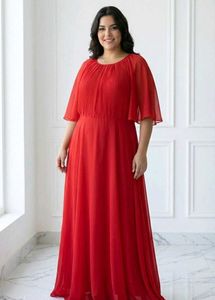 Elegant Red Maxi Dress