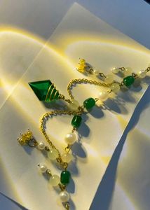 Emerald Hue Fairy Necklace