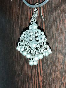 Silver Tone Dangle Earrings