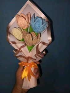 Crochet Tulip Bouquet