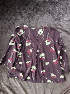 Boxy Top, Burgundy Color, Good On Skin