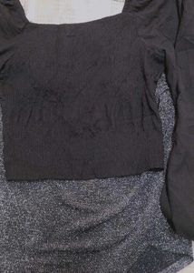 Black Party Wear Top