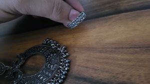 Oxidized Earrings &amp; Ring