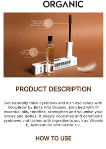 Eyelashes &amp; Eyebrow Oil