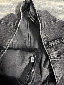 Grey Wash Wide Leg Jeans