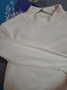 White Turtle neck top