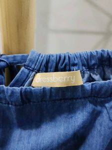 Denim Culotte Jumpsuit