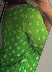 Green Bandhani Kurti
