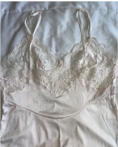 Vintage Satin Slip With Lace Detailing