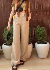 H&amp;M Beige Wide Leg Trousers