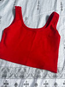 red crop top
