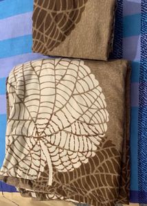 Leaf Print BedSheet Set With Pillow Cover