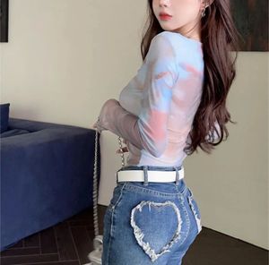Tie-dye Long Sleeve Top