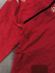 Red Embroidered Hanfu Top