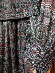 PATTERNED MAXI DRESS