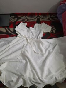 White Floral Party Dress