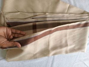 Beige Striped Shawl