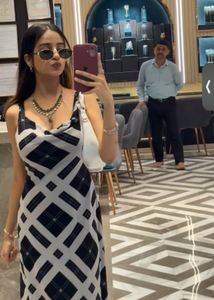 Chic Plaid Maxi Dress