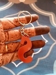 S Letter Keychain