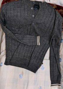 Indian Terrain Grey Cardigan
