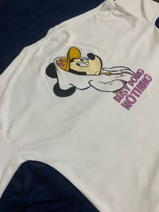 White Disney Crop Top