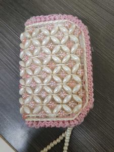 Beaded Pearl Pouch