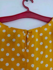 Yellow Polka Dot Top