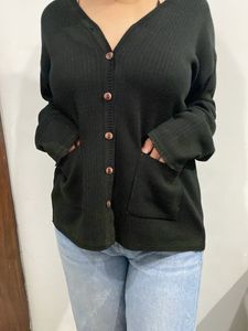 Black Cardigan with pocket