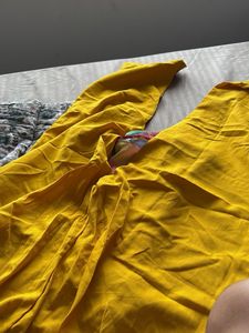 Mustard Yellow Kurti Set