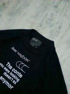 Black Graphic Print T-Shirt