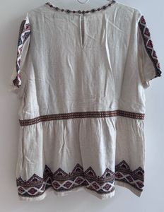 Embroidered Boho Top