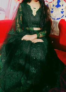 Green Lehenga For Women!!