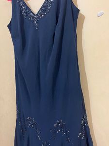 Elegant Navy Blue Dress