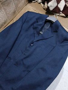 Navyblue Shining Coat For Man