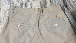 BEIGE COTTON SHORTS