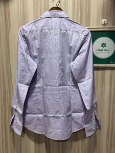 Massimo Dutti Formal Lavender Cotton Shirt