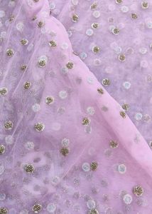 Bridal Party Wear Dupatta Pink Colour