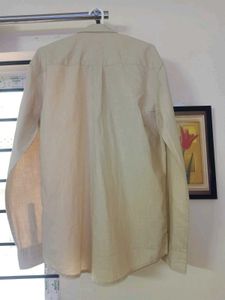 BRAND NEW LACOSTE BEIGE COTTON SHIRT