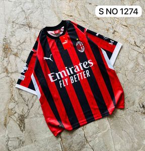 Ac milan jersey tshirt