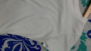 White Skim Fitted  Top Dupe