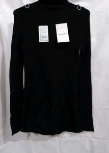 Black Turtleneck Top