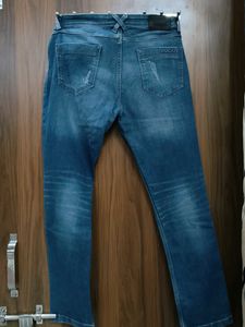 Ducati Blue Distressed Jeans