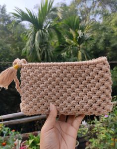 Handmade Macrame Clutch Bag