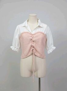 Pink Corset Style Top