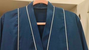 Elegant Blue Abaya