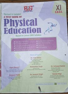 Physical Education Class XI Textbook