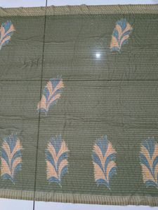 Olive Green Saree