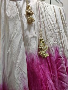 Pink Tie-dye Chaniya Choli Set