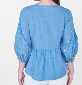 Embroidered Casual Top